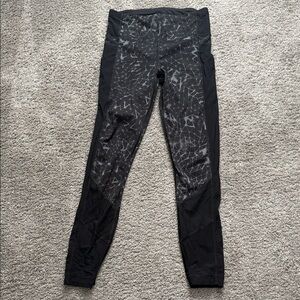lululemon athletica Black Geometric Leggings